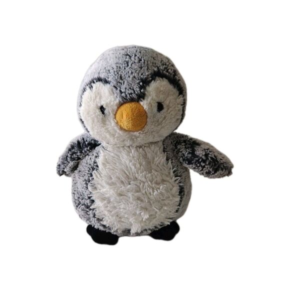 Aurora Snuggly Sweet & Softer Perky Penguin Beanbag Fuzzy Plush 9.5 inch 2018 - Picture 1 of 9